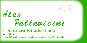 alex pallavicini business card